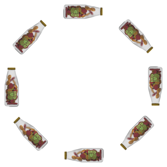Image of SHUUGA shuttles in a circle
